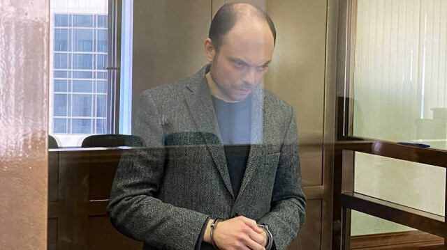 L'opposant russe Vladimir Kara-murza. Crédit Photo: Handout / Moscow City Court press service / AFP