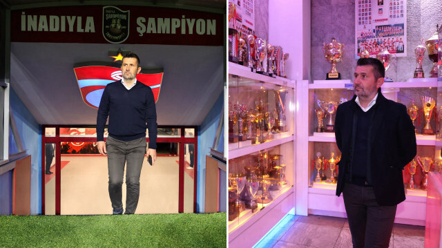 Nenad Bjelica, Trabzon'a geldikten sonra önce müzeyi, ardından Akyazı Stadyumu'nu gezdi.