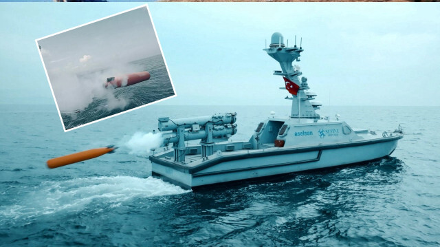İDA'ların 'Amiral'i MİR İnsansız Deniz Aracı (İDA), ilk torpido atışını yaptı.