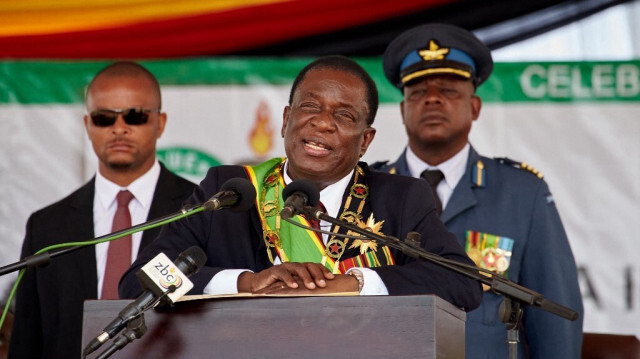 Le président du Zimbabwe, Emmerson Mnangagwa.
Crédit photo: Jekesai NJIKIZANA / AFP