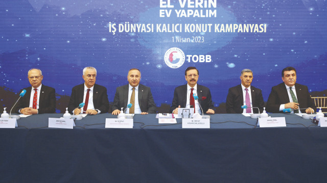 Türk iş dünyası, TOBB öncülüğünde depremzedeler için “Konut Seferberliği” başlattı. 