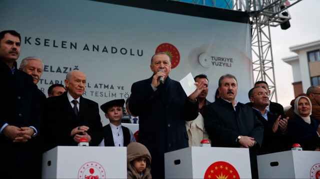 Recep Tayyip Erdoğan, Président de la République de Türkiye lors de la cérémonie d'inauguration. Crédit Photo: AA