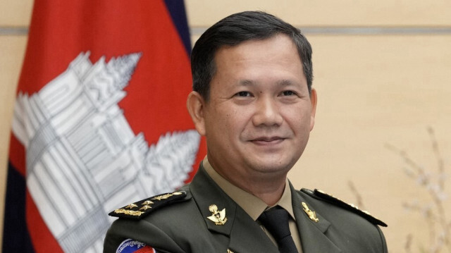 Le Commandant de l'armée royale cambodgienne, Hun Manet. Crédit photo:  Franck ROBICHON / POOL / AFP