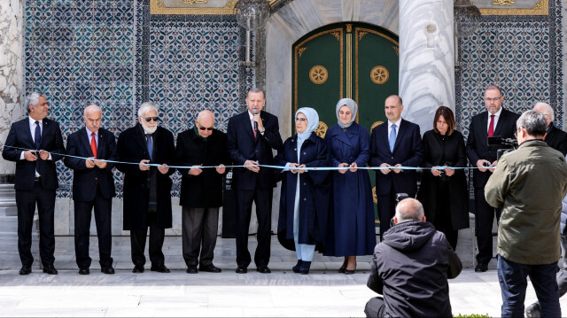 Recep Tayyip Erdoğan, Président de la République de Türkiye durant la cérémonie d'inauguration. Crédit Photo: AA