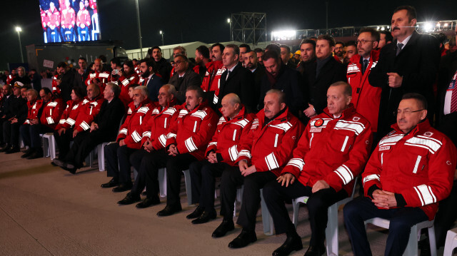 Recep Tayyip Erdoğan, Président de la République de Türkiye lors de l'inauguration de la centrale de gaz. Crédit Photo: AA