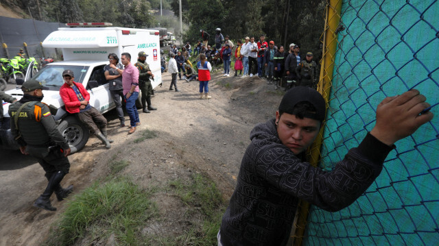 Au matin de l'explosion de la mine en Colombie. Crédit Photo: Juan Pablo Pino / AFP

