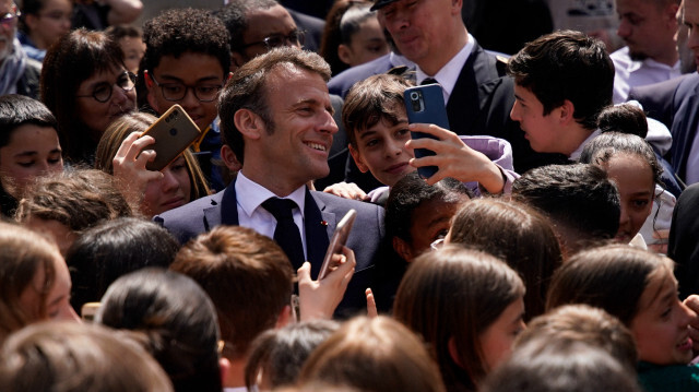 Emmanuel Macron, Président de la République française. Crédit photo: Daniel Cole / POOL / AFP
