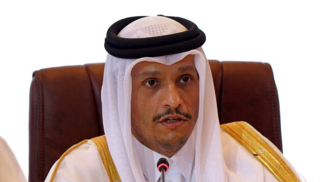 Mohammed bin Abdulrahman bin Jassim Al Thani, ministre des affaires étrangères du Qatar. Crédit photo: Mustafa ABUMUNES / AFP