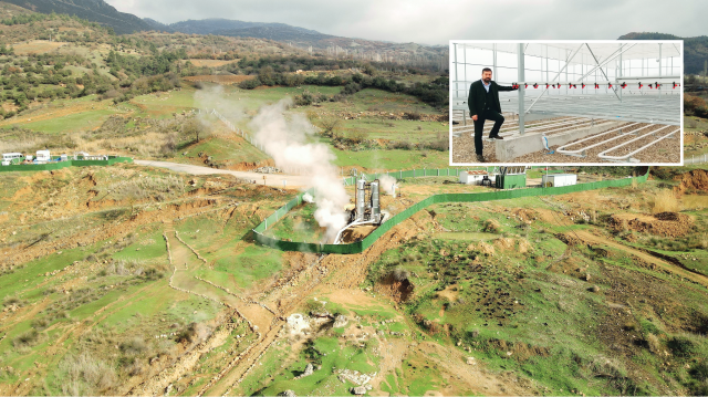 Tarım Bakanlığı’ndan alınan desteklerle kurulan jeotermal sera, topraksız üretime hazırlanıyor. 