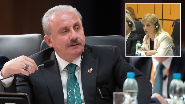 TBMM Başkanı Şentop, GKRY temsilcisi Dimitriu'nun provokasyonlarına tane tane yanıt verdi