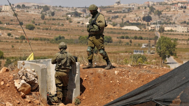 Des soldats israéliens prennent position dans le nord d'Israël prés de la frontière avec le Liban. Crédit photo: JALAA MAREY / AFP / ARCHIVE