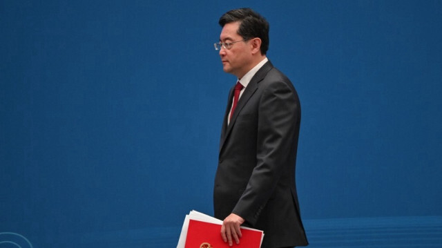 Le conseiller d'État et ministre des Affaires étrangères de Chine, Qin Gang. Crédit photo: Hector RETAMAL / AFP