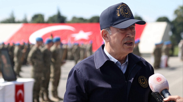 Turkish national defense minister Hulusi Akar