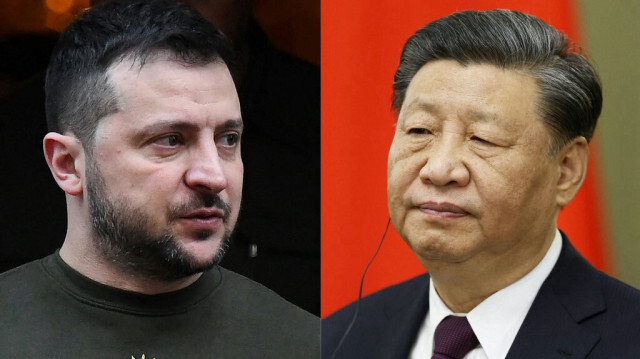 Le Président ukrainien, Volodymyr Zelensky et son homologue chinois, Xi Jinping. Crédit Photo: DMITRY ASTAKHOV, Daniel LEAL / AFP / SPUTNIK