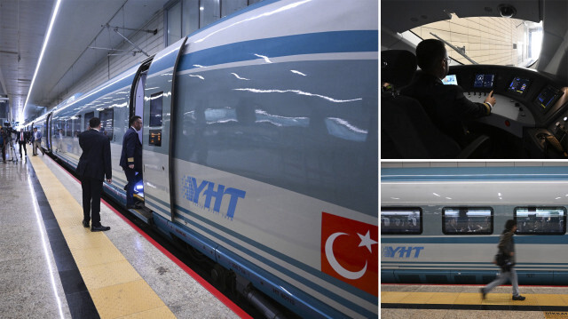 Ankara Yüksek Hızlı Tren Garı'ndan kalkan trenin durakları Kırıkkale, Yozgat ve Sivas olacak.