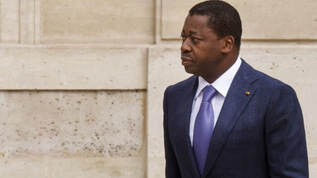 La cérémonie de mise en service a été présidée par le président de la République du Togo, Faure Essozimna Gnassingbe Eyadema. Crédit Photo: Ludovic MARIN / AFP