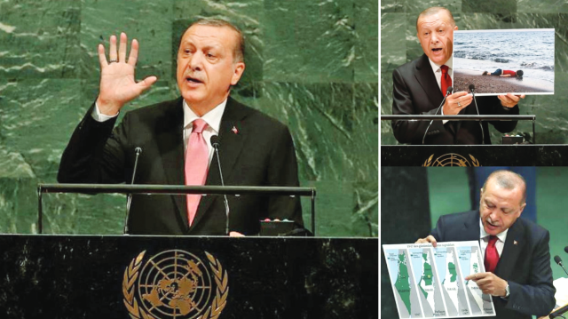 Cumhurbaşkanı Recep Tayyip Erdoğan, BM kürsüsünden mazlumların sesi oldu.

