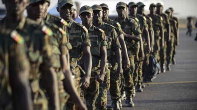 Les soldats togolais. Crédit Photo: FRED DUFOUR / AFP