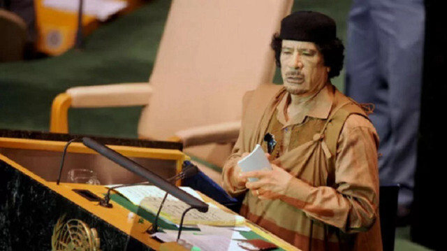 Libya lideri Muammer Kaddafi.