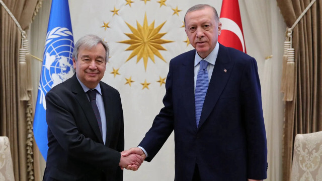 Birleşmiş Milletler (BM) Genel Sekreteri Antonio Guterres - Cumhurbaşkanı Recep Tayyip Erdoğan