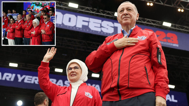 Cumhurbaşkanı Recep Tayyip Erdoğan ve Eşi Emine Erdoğan