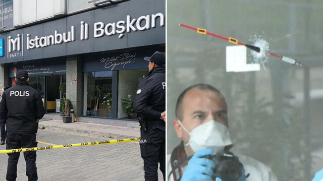 İYİ Parti İstanbul İl Başkanlığı binasına isabet eden merminin şantiye görevlisine ait tabancadan çıktığı kesinleşti.