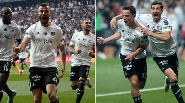 Beşiktaşlı futbolcuların gol sevinçleri