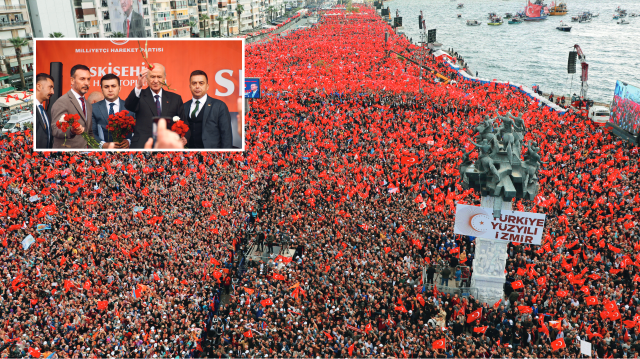 Cumhurbaşkanı Erdoğan, İzmir’de tarihi bir kalabalıkla miting yaptı.