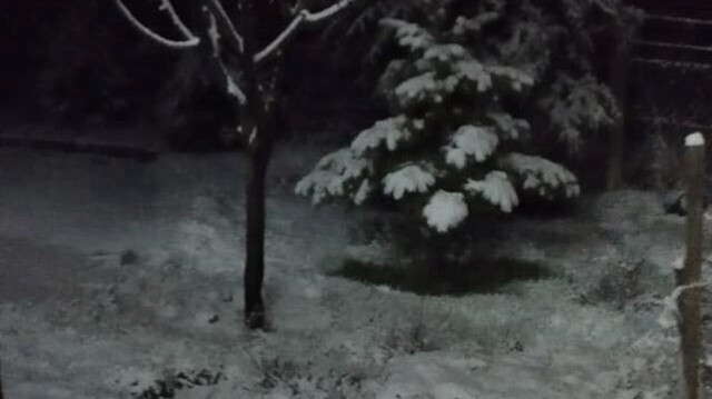 Malatya’da Nisan ayında kar sürprizi
