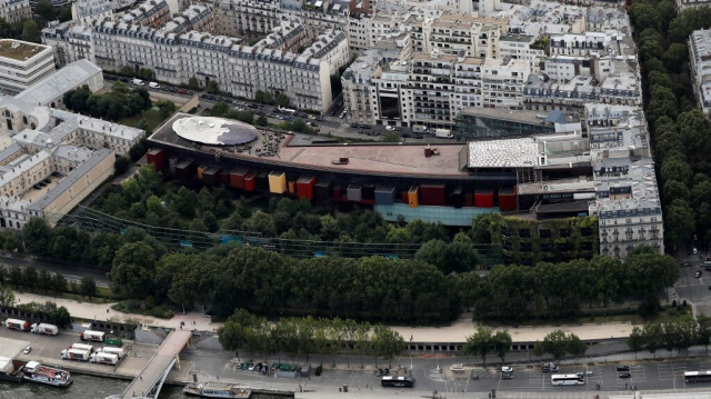 Une vue aérienne du musée du Quai Branly à Paris. Crédit photo: THOMAS SAMSON / AFP / ARCHIVE