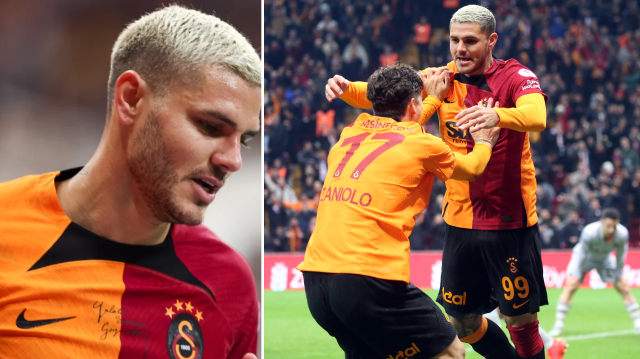 Icardi Ali Sami Yen Kompleksi'ndeki 600.golü attı