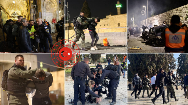 İsrail polisi, işgal altındaki Doğu Kudüs'te bulunan Mescid-i Aksa'ya baskın düzenledi.
