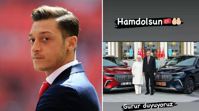 Mesut Özil'in Togg paylaşımına beğeni yağdı. 