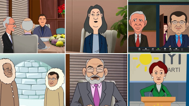 Yedili Masa'nın adaylık krizini anlatan animasyon filmi sosyal medyaya damga vurdu
