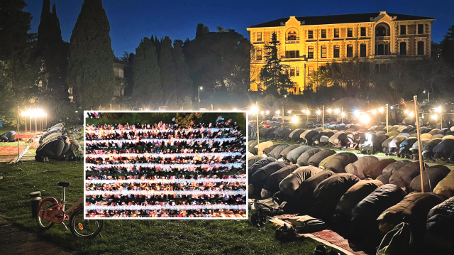 Boğaziçi Üniversitesi'nde iftar programı düzenlendi. 