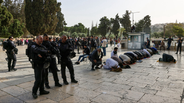 La mosquée Al-Aqsa ce jour (le 9 avril 2023). Crédit Photo: AHMAD GHARABLI / AFP
