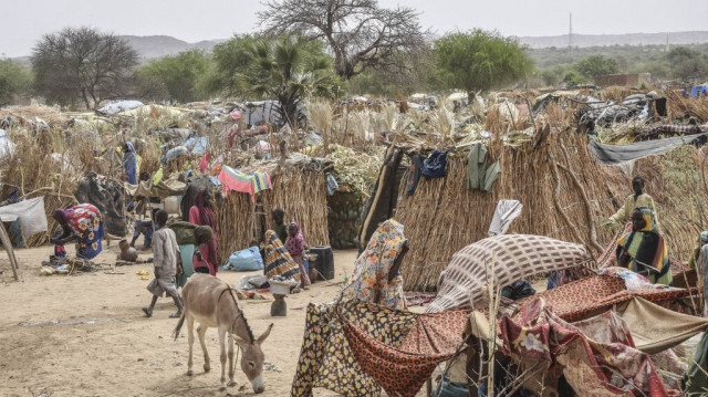 Réfugiés soudanais au Tchad, fuyant les combats entre les FSR et les forces gouvernementales. Crédit photo: Gueipeur Denis SASSOU / AFP