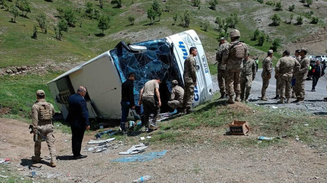 Şırnak'ta iki askerimizi şehit olduğu araç kazası. 