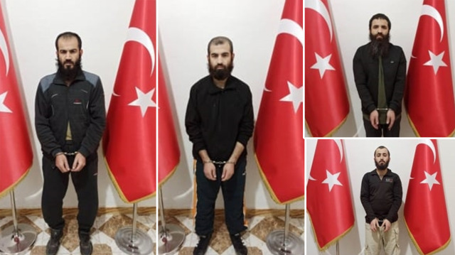 MİT'in Suriye'de yakaladığı DEAŞ'lı teröristler Türkiye'ye getirildi