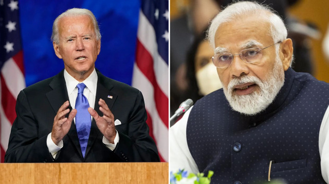 Joe Biden - Narendra Modi 