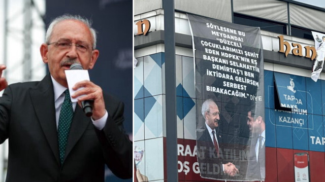Kemal Kılıçdaroğlu, Düzce'de Demirtaş tepkisiyle karşılaştı. 
