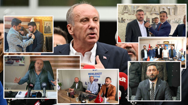Muharrem İnce’nin, kaset kumpaslarıyla Cumhurbaşkanı adaylığından çekilmesi sonrası Memleket Partisi'nin bazı parti teşkilatı üyeleri istifa ederek Erdoğan'a desteklerini açıkladı.