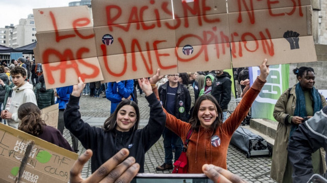 Une manifestation contre le racisme à Bruxelles en mars 2023. Crédit Photo: HATIM KAGHAT / Belga / AFP