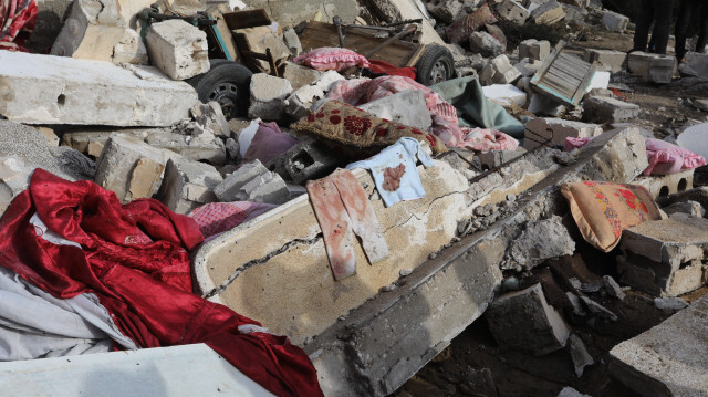 La maison d'une famille palestinienne entièrement détruite après les frappes aériennes israéliennes à Gaza en Palestine, le 11 mai 2023. Crédit photo: AGENCE ANADOLU