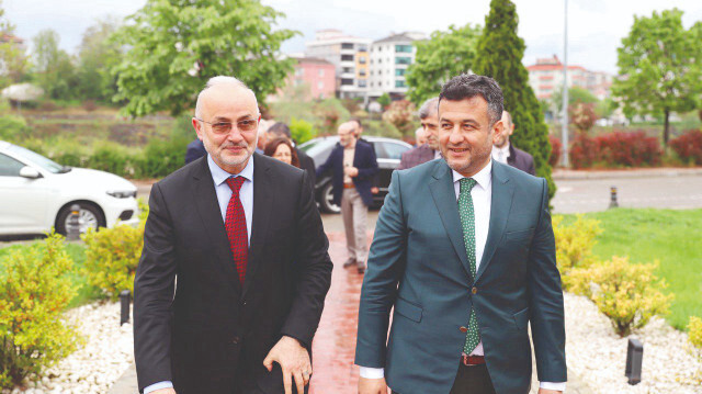 Çarşamba Belediye Başkanı Halit Doğan ve Ondokuz Mayıs Üniversitesi Rektörü Prof. Dr. Yavuz Ünal.