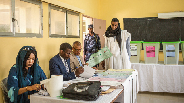 Un bureau de vote en Mauritanie. Crédit Photo: MED LEMINE RAJEL / AFP

