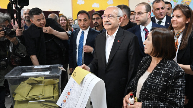 Cumhurbaşkanı adayı ve CHP Genel Başkanı Kılıçdaroğlu, Ankara’da oyunu kullandı