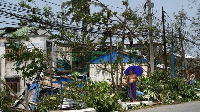 Le cyclone Mocha a touché terre au Bangladesh à Myanmar. Crédit photo: SAI AUNG MAIN / AFP