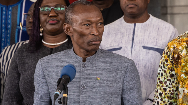 Le Premier ministre du Burkina Faso, Apollinaire Joachimson Kyelem de Tambèla. Crédit Photo: OLYMPIA DE MAISMONT / AFP