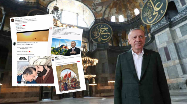 Cumhurbaşkanı Erdoğan, seçim programını Ayasofya-i Kebir Camii Şerifi’ndeki yatsı namazıyla sonlandırmıştı.
